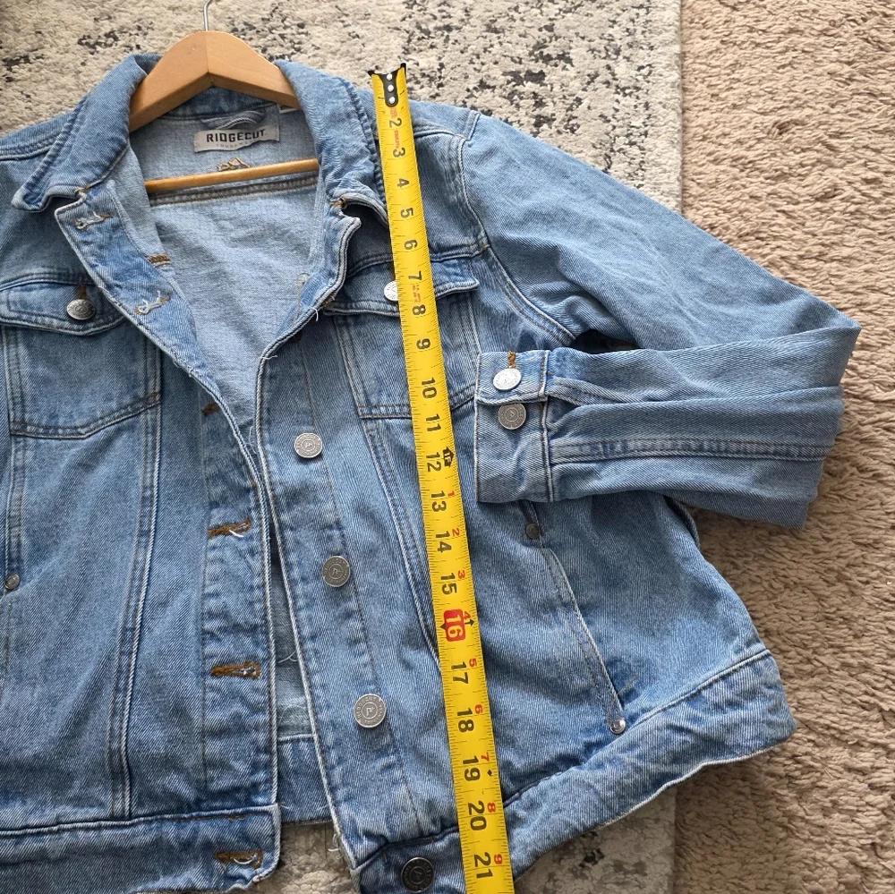 Ridgecut Toughwear Denim Jacket Womens M Blue 100% Cotton